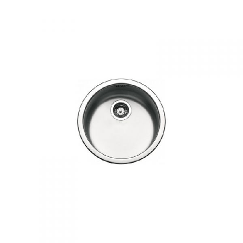 Pyramis 100034729 vasca lavello tondo 45 cm inox satinato lavabo cucina ad incasso rotondo