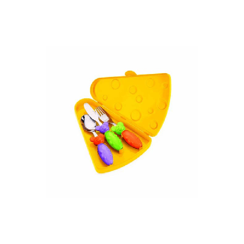 GUZZINI 3 POSATINE CON CUSTODIA TIP TOP TAP Bimbi Color