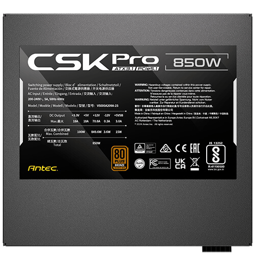 Antec SIGNATURE CSK850 PRO ATX3.1 alimentatore per computer 850 W 20+4 pin ATX ATX