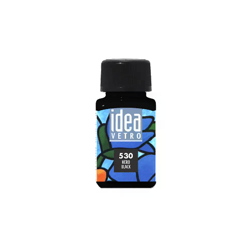 MAIMERI                                                      Colori per Vetro Idea ml. 60 Nero