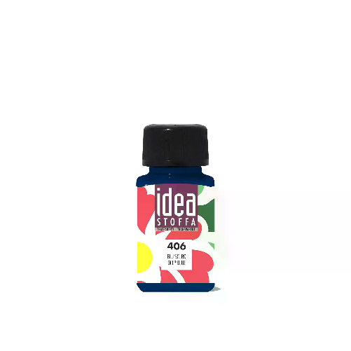 MAIMERI                                                       Colore per Stoffa Idea Ml.60 Blu Scuro Trasparente