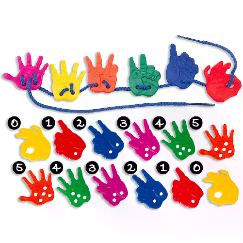 GIODICART                                                     Set “Infilo e Conto con le Manine” – 72 Pezzi