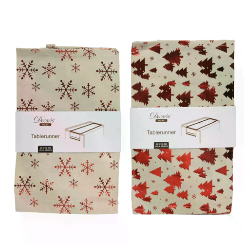 KAEMINGK Runner in Poliestere con Stampa Laminata Rosso 2 Varianti