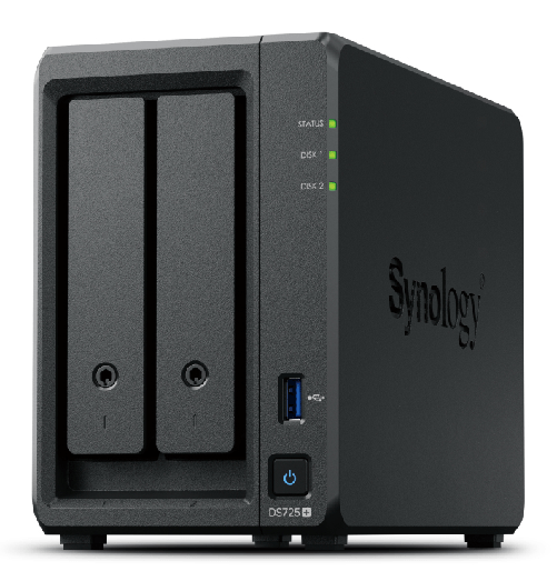 Synology DiskStation DS725+ server NAS e di archiviazione Ryzen Embedded R1600 4 GB DDR4 0 TB Nero