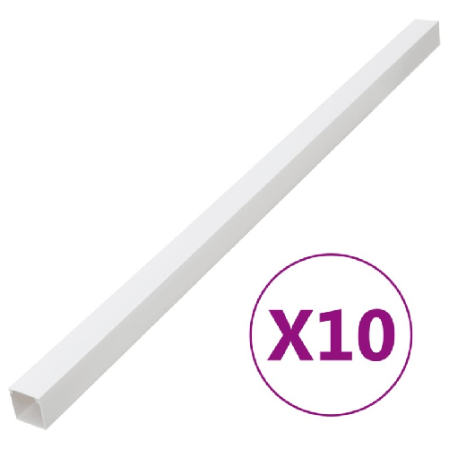 VidaXL Canalina per Cavi 40x25 mm 10 m in PVC