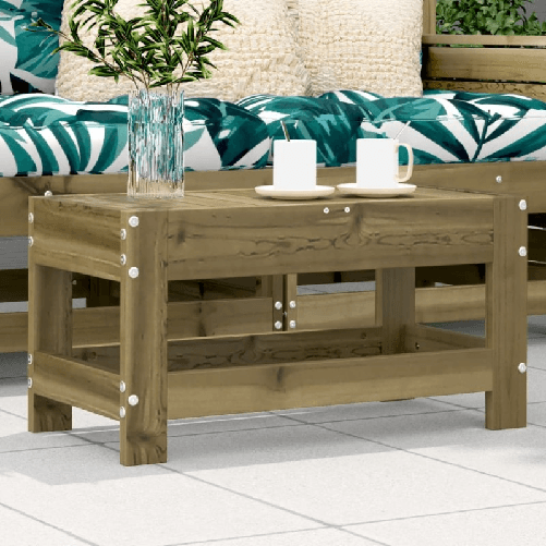VidaXL Poggiapiedi da Giardino 62x30x32 cm in Legno Impregnato di Pino