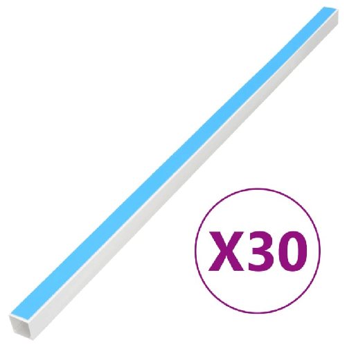 VidaXL Canalina per Cavi Autoadesiva 15x10 mm 30 m in PVC