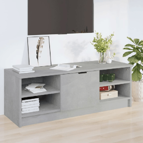 VidaXL Mobile Porta TV Grigio Cemento 102x35,5x36,5 Legno Multistrato