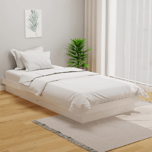 VidaXL Giroletto Bianco in Legno Massello 90x200 cm