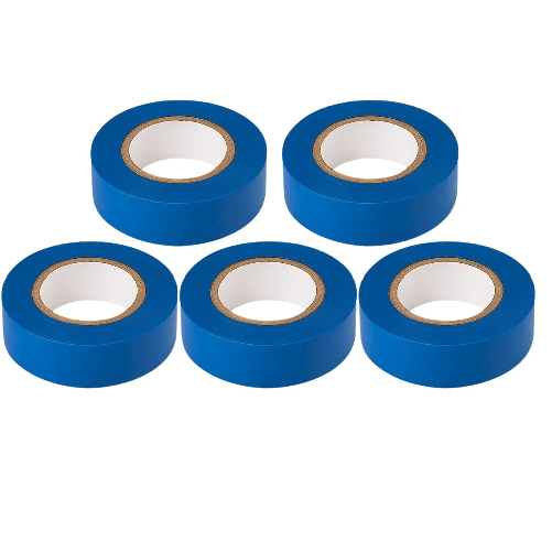 DIMELITALIA  Kit nastro isolante in pvc autoestinguente multicolore per impianti sicuri *** colore blu