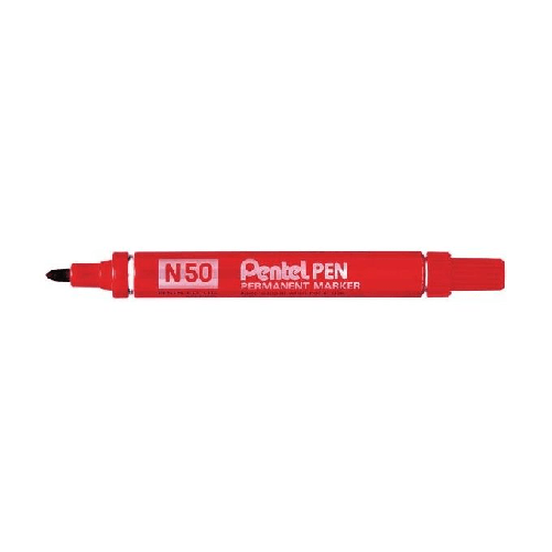 Pentel-N-50-marcatore-permanente-Tipo-di-punta-Rosso-12-pz