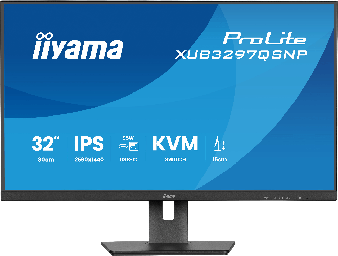Iiyama ProLite XUB3297QSNP-B1 Monitor PC 81,3 cm (32") 2560 x 1440 Pixel 4K Ultra HD LED Nero