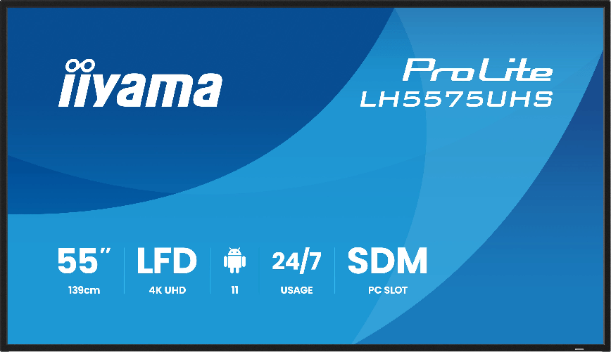 Iiyama LH5575UHS-B2AG visualizzatore di messaggi Pannello piatto per segnaletica digitale 138,7 cm (54
