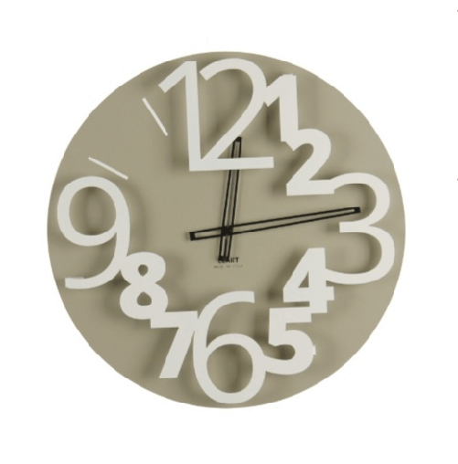 CEART Orologio da parete "arabo" con numeri in rilievo Ceart