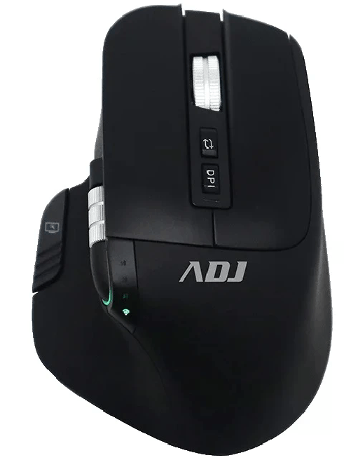 ADJ Mouse Wirless Ricaricabile Type C 3200 Dpi Tri-Modes 2.4G+Bt+Usbc