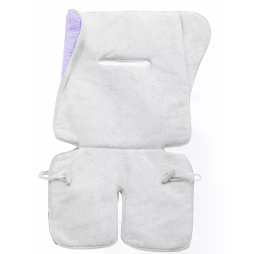 ITALBABY                                                      MATERASSINO PER PASSEGGINO DOUBLE FACE LILLA IN SPUGNA RICAMATA
