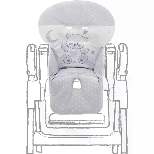 ITALBABY                                                      Rivestimento Seggiolone in Pvc Jolie Grey (Ricambio)