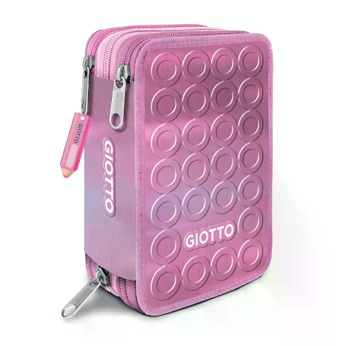 GIOTTO                                                       Giotto Shiny Astuccio 3 Zip Pink