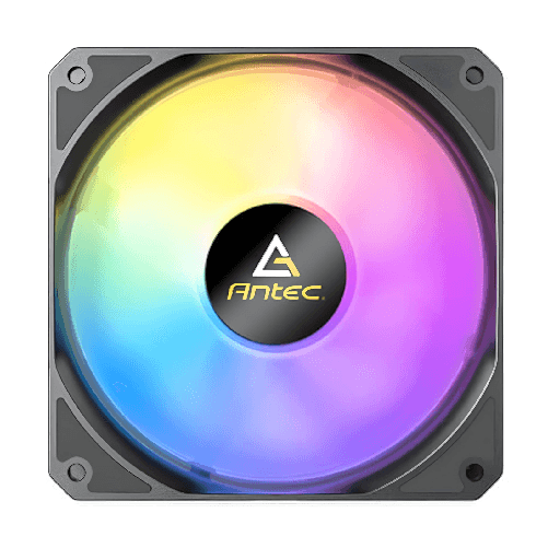 Antec p12 argb ventola pc 120mm rgb indirizzabile controllo pwm nero