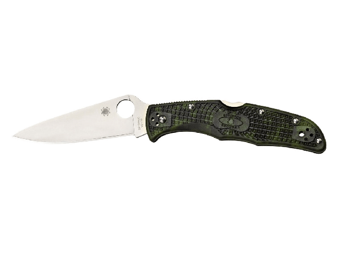 Spyderco Spyderco ENDURA 4 FRN ZOME GREEN FLAT C10ZFPGR