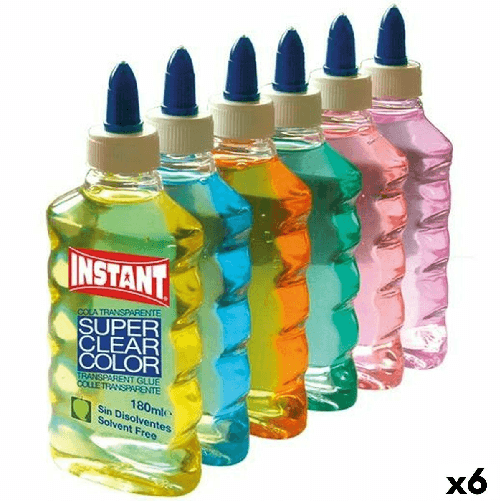 Playcolor Colla gel Playcolor Instant Multicolore Trasparente 6 Pezzi 180 ml