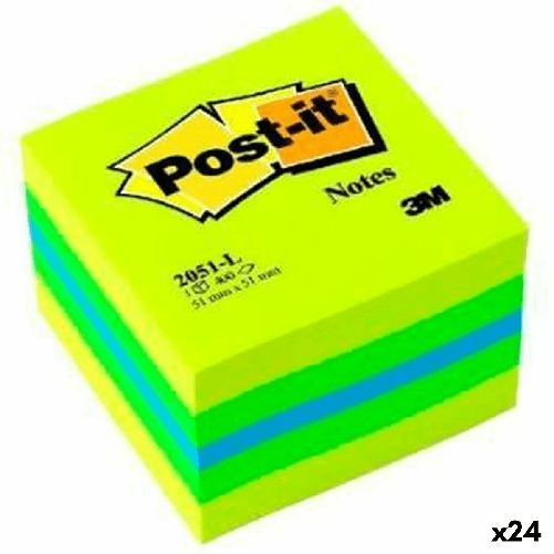 Post-it Note Adesive Post-it 2051-L Multicolore 5,1 x 5,1 cm (24 Unità)