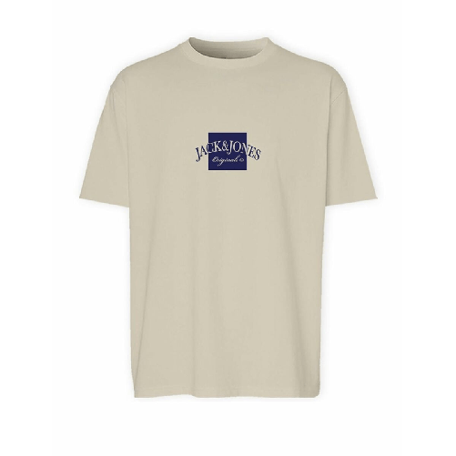 Jack & Jones Maglia a Maniche Corte Uomo Jack &amp; Jones JORBOSTON TEE SS 12277888 Beige