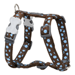 Red Dingo Imbracatura per Cani Red Dingo Style Sports Azzurro Pois 37-61 cm