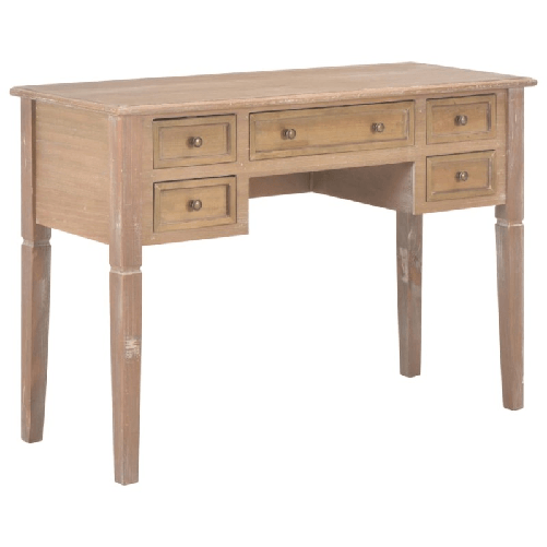 VidaXL Scrivania Marrone 109,5x45x77,5 cm in Legno