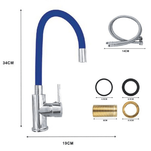 MISCELATORE-CANNA-ALTA-FLESSIBILE-RUBINETTO-MONOCOMANDO-CUCINA-BLU-1987-3