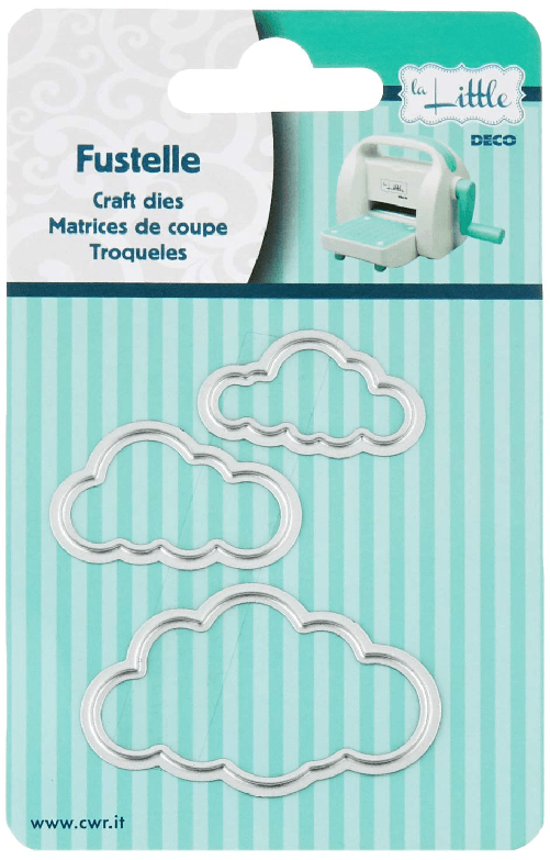 Deco 79 fustella in acciaio 34x20mm set 2 pezzi per carta e scrapbooking