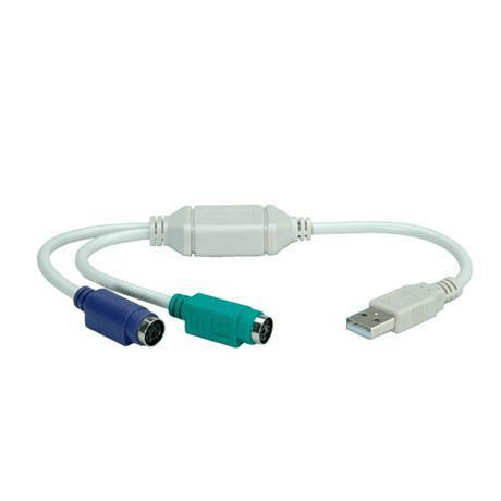 Nilox adattatore ps2 a usb nx120200103 2 porte ps2 a 1 usb a bianco