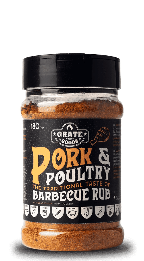 Rub rub condimento per barbecue maiale e pollame 180g - spezie per grigliata