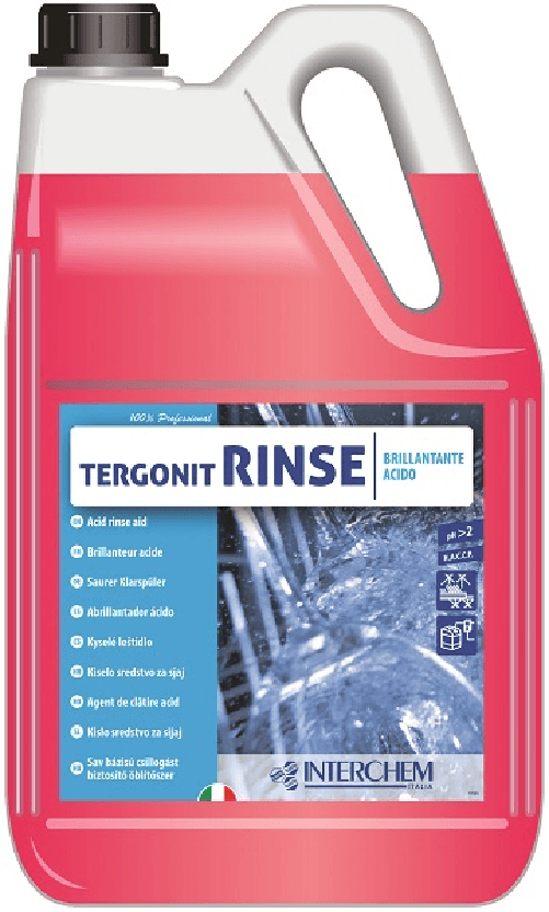 INTERCHEM ITALIA SRL TERGONIT RINSE tan kg 5 Brillantante lavastoviglie 0,5-1g Litro