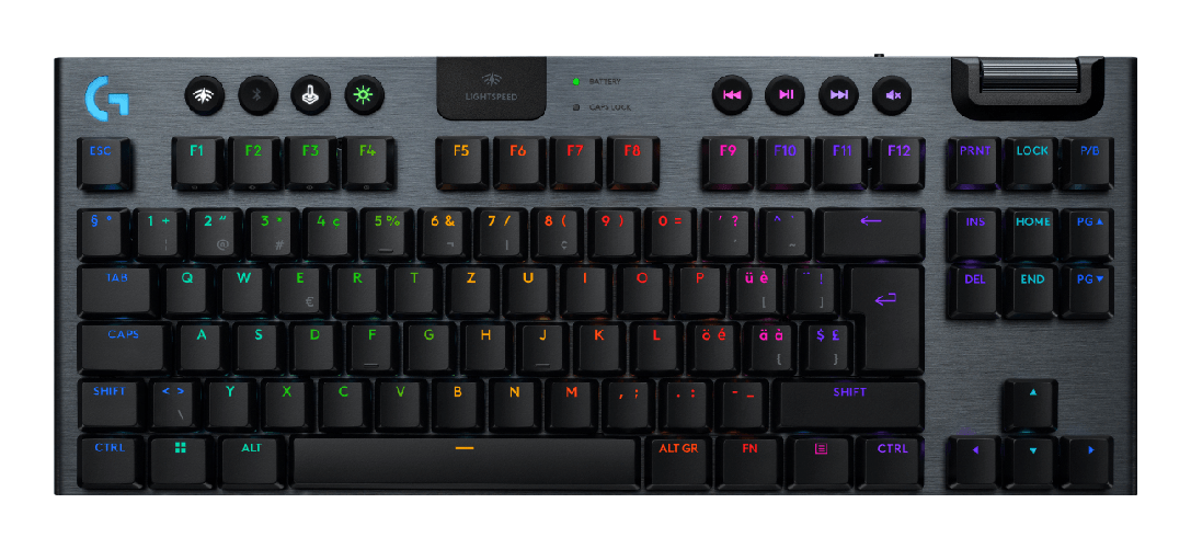Logitech G915 X LIGHTSPEED tastiera Gaming USB + RF Wireless + Bluetooth QWERTZ Tedesco Nero