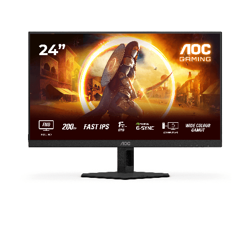 AOC G4 24G4HRE Monitor PC 60,5 cm (23.8") 1920 x 1080 Pixel Full HD LED Nero, Rosso