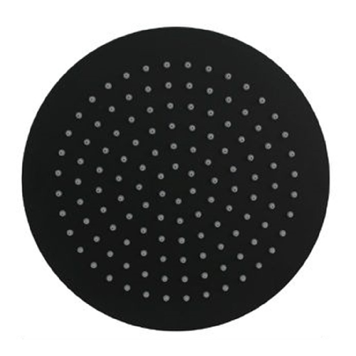 Cleafe Soffione Doccia Effetto A Pioggia Rotondo 25cm Nero Ugelli Fori Bagno Miscelatore 87885 -