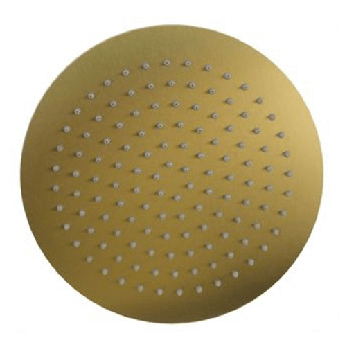 Cleafe Soffione Doccia Effetto A Pioggia Rotondo 25cm Dorato Ugelli Fori Bagno Miscelatore 87884 -