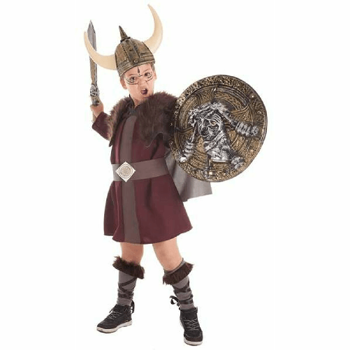 BigBuy Carnival Costume per Bambini Vichingo Casco (5 Pezzi)