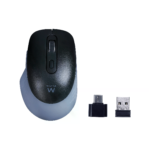 Ewent Mouse Wireless Multi connessione tasti silenziosi e Adattatore Type-C