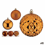 Krist+ Set di palline di Natale Arancio PVC  8 cm (12 Unità)