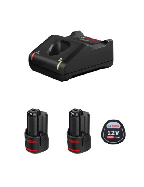 Bosch professional power set bosch (2 x 12v 2,0 ah + gal12v-40) 8435587900740