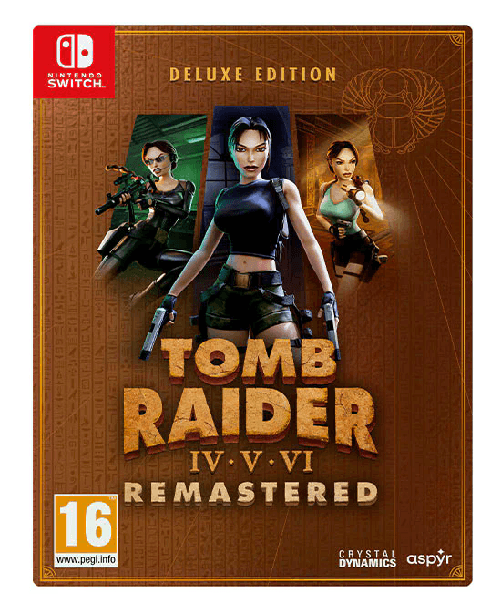CRYSTAL DYNAMICS  Tomb Raider IV-V-VI Remastered Starring Lara Croft Deluxe Edition SWITCH EU Prevendita