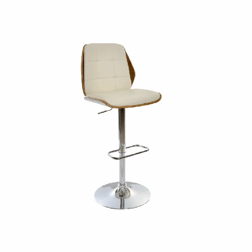DKD Home Decor Sgabello DKD Home Decor Marrone Crema Argentato 50 x 52 x 121 cm