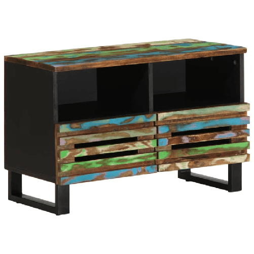VidaXL Mobile Porta TV 70x34x46 cm in Legno Massello di Acacia
