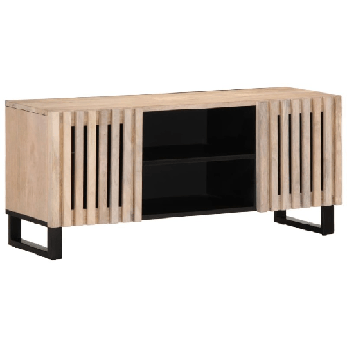 VidaXL Mobile Porta TV 105x34x46 cm in Legno Massello di Mango