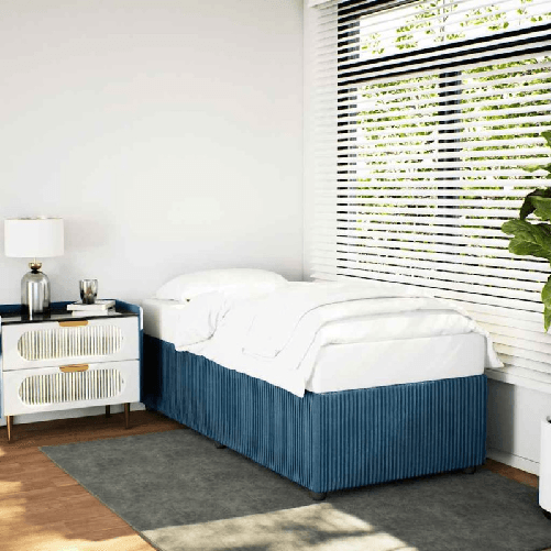 VidaXL Giroletto Blu 90x190 cm in Velluto