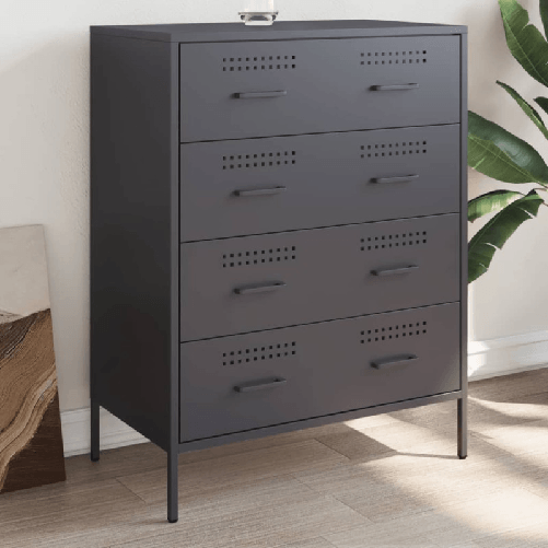 VidaXL Credenza Antracite 68x39x89 cm in Acciaio