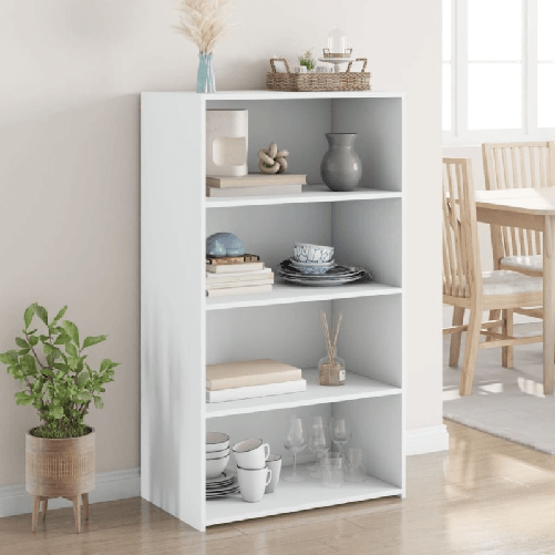 VidaXL Credenza Bianca 70x41x124 cm in Legno Multistrato