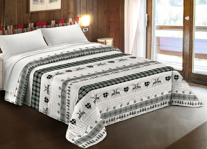 BIANCHERIAWEB Trapunta Piumone Letto Invernale Imbottita 300gr Scaldanotti Sestriere